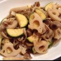 ゆみゆママ's cooksnap of when they made 蓮根のズッキーニとパプリカのポン酢炒め♪.