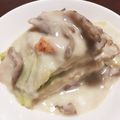 michaso's cooksnap of when they made 白菜ステーキのきのこクリーム煮.
