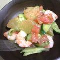 mikiwa's cooksnap of when they made 海老、アボカド、グレープフルーツのサラダ.