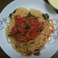 ✾MAI✾'s cooksnap of when they made ツナとほうれん草のトマトパスタ.