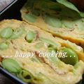 しおりのテーマ's cooksnap of when they made 枝豆の食感を楽しむ☆彩りダシ巻き.