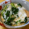 くらころ's cooksnap of when they made さっぱり☆ワサビ風味♪♪長芋トロロれん草.