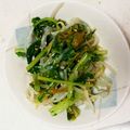 ☆ねこきんぎょ☆'s cooksnap of when they made 大根の葉ともやしのナムル.