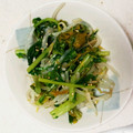 ☆ねこきんぎょ☆'s cooksnap of when they made 大根の葉ともやしのナムル.