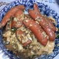 れいねぇね's cooksnap of when they made もやしとソーセージの親子丼.