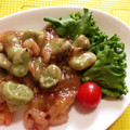 みぃーーみ☆'s cooksnap of when they made 簡単☆エビと空豆の炒めもの.