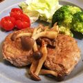 m_k_'s cooksnap of when they made もやし＆豆腐の照り焼きハンバーグ.