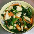 ツインズ♀ママ's cooksnap of when they made 鶏ささ身とほうれん草のバターソテー.