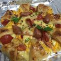 くまよしとチビ's cooksnap of when they made ベーコンエッグクロワッサンちぎりパン.