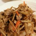 こばちぇ's cooksnap of when they made 食物繊維取れる豚肉とゴボウのしぐれ煮込み.