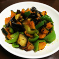 ttt12345's cooksnap of when they made 南瓜・茄子・しし唐の胡麻和え.