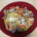 tamu626's cooksnap of when they made 下宿生応援レシピ！他人丼☆.