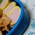 StardustCrusaders's cooksnap of when they made お弁当に☆魚肉ソーセージ卵巻き.