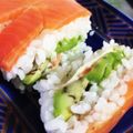 a74212's cooksnap of when they made ★簡単★サーモン♥アボカド♥チーズ寿司.