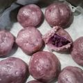 ぴっぐみ's cooksnap of when they made ムラサキイモ　チョコまんじゅう.