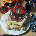 まいママ＊'s cooksnap of when they made ニンニンジャー♡キャラケーキ.