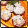 くろぬこぬこ's cooksnap of when they made しいたけの鶏ひき肉詰め蒸し.