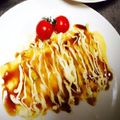 yupichqn's cooksnap of when they made 混ぜて焼くだけ♩超簡単とん平焼き風♩.