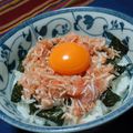 かず猫's cooksnap of when they made しらすと辛子明太子の丼♡.