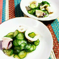 SP♪'s cooksnap of when they made ＊きゅうりといかの酢の物＊.
