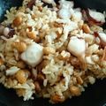 fukudoru's cooksnap of when they made タコと納豆のネバネバガーリックチャーハン.