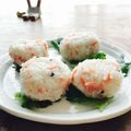 kaokaofood's cooksnap of when they made 紅生姜とお茶漬けのおにぎり.