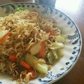 ☆さんあーる☆'s cooksnap of when they made 即席焼きビーフン風焼きそば（B級グルメ）.
