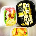 とんくるままん♡'s cooksnap of when they made キャラ弁♡オムライスでミニオンズ！簡単☆.