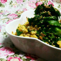 yangpa's cooksnap of when they made わさび菜と桜エビのふんわり卵炒め♡.
