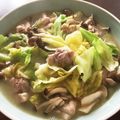 お弁とうさん's cooksnap of when they made 鶏皮消費！キャベツと鶏皮の優しい塩うどん.