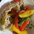 のんいちろう's cooksnap of when they made 豚肉とパプリカのカラフル炒め煮豚.