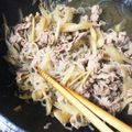 aicom81's cooksnap of when they made 豚肉とごぼうの甘辛炒め.