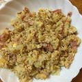 春巻きママ's cooksnap of when they made 簡単パラパラ！卵とベーコンの炒飯.