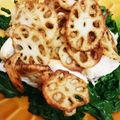 ちゃっきー0423's cooksnap of when they made レンコンチップと塩さばサラダ.