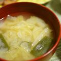 taruママ's cooksnap of when they made ☆白菜と青ネギのみそ汁☆.