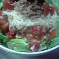 お花どん's cooksnap of when they made 夏日のランチ　素麺サラダ＠梅ドレ.