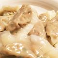 chelsea28's cooksnap of when they made 簡単♪鶏ひき肉とれんこんの水餃子.