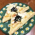 YUKIKI☆'s cooksnap of when they made 油揚の「明太子ピザ」！.