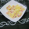 まさたかまま's cooksnap of when they made 簡単☆ ふわとろハムエッグ.