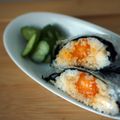 Giant corn's cooksnap of when they made 冷凍卵の醤油漬け黄身入れおにぎり.