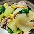 イトP夫婦's cooksnap of when they made チンゲン菜と豚肉の炒め物.