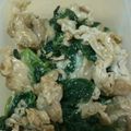 ＊結愛＊'s cooksnap of when they made 豚肉とほうれん草のチーズ炒め.