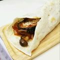 しじみごはん's cooksnap of when they made ✿トルティーヤdeラップサンド✿.