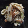 yokko777's cooksnap of when they made 簡単すぐでき！ちくわとお葱のガリマヨ炒め.