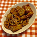 にきけん's cooksnap of when they made 里芋と蓮根の田楽味噌炒め.