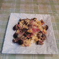 オレンジリング's cooksnap of when they made キノコとベーコンの卵炒め.
