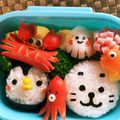 さおりんとこはる's cooksnap of when they made キャラ弁うずら卵でイカちゃん.
