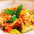 ＊nomo＊'s cooksnap of when they made トマトソースとモッツァレラのパスタ♪.