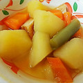 ユーロン's cooksnap of when they made いんげんとじゃが芋とさつま揚げの煮物.