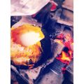 shimako09's cooksnap of when they made 焼きかぼちゃ(アウトドア料理).